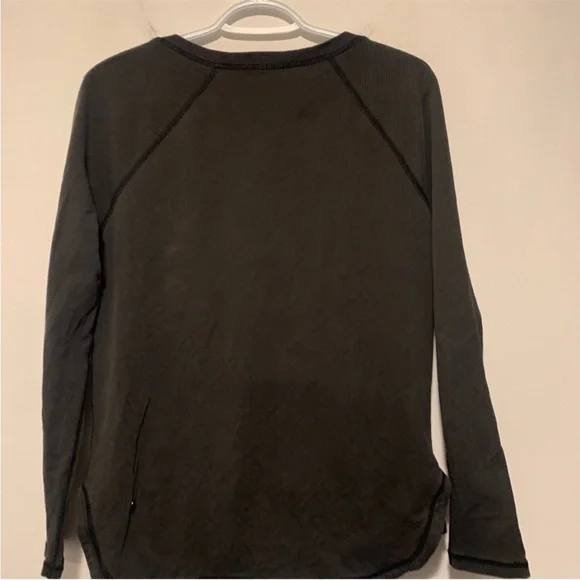 Lululemon After Asana Pullover Telemark Print Black / Black Size 8 - Picture 8 of 11